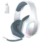 Eksa E1000 WT 2.4GHz Wireless Gaming Headset | White