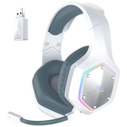 Eksa E1000 WT 2.4GHz Wireless Gaming Headset | White