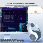 Eksa E1000 WT 2.4GHz Wireless Gaming Headset | White - Image 6