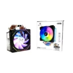 GFury GLACIER X2 GF-T600 RGB Dual Fan CPU Air Cooler – 6 Copper Heat Pipes