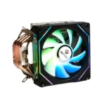 GFury GLACIER X2 GF-T600 RGB Dual Fan CPU Air Cooler – 6 Copper Heat Pipes - Image 2