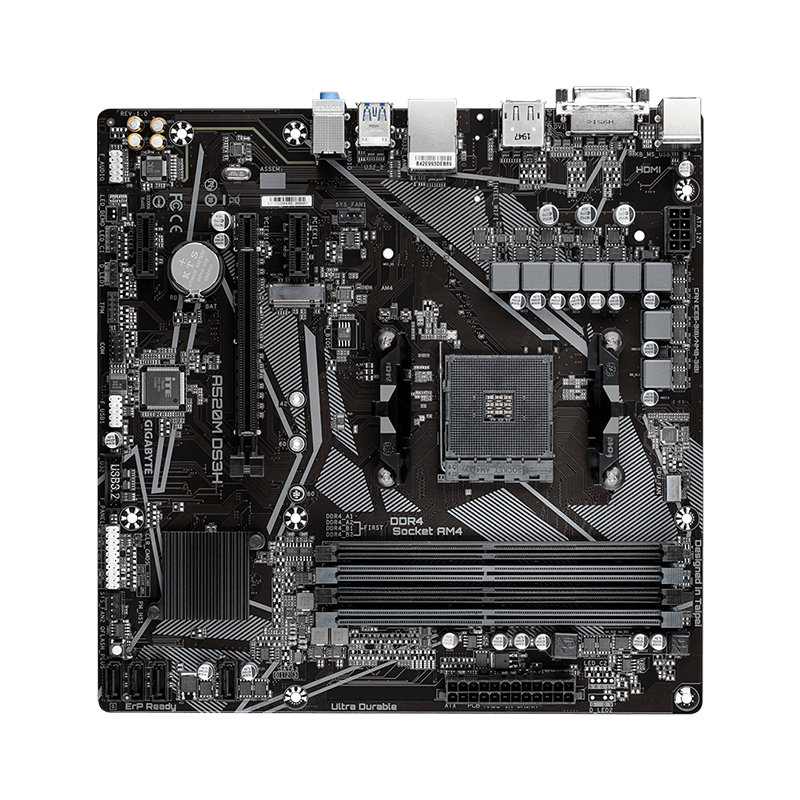 GIGABYTE A520M DS3H AM4 mATX Motherboard GIGABYTE A520M DS3H AM4 mATX Motherboard