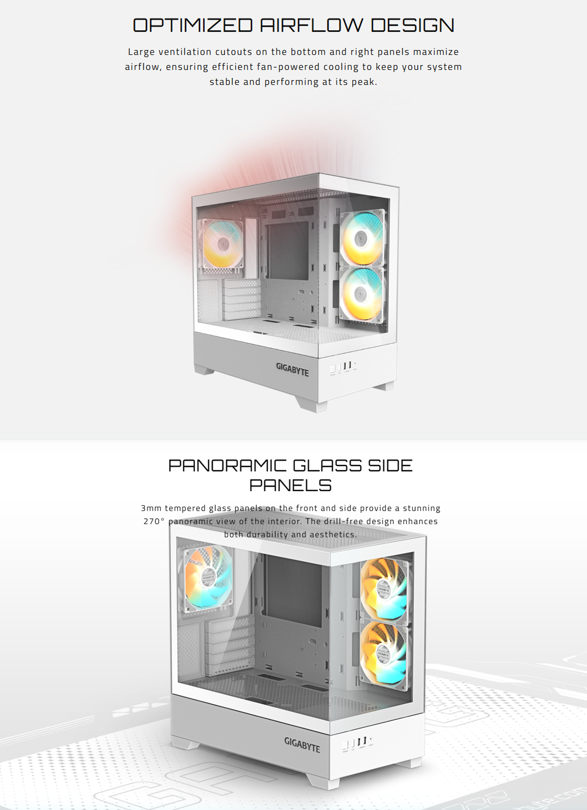 Gigabyte C201 Panaromic Mid Tower Gaming Case