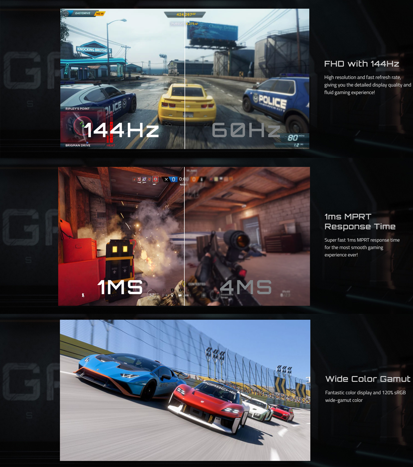 GIGABYTE GS25F14 24.5 IPS 144Hz FHD Gaming Monitor