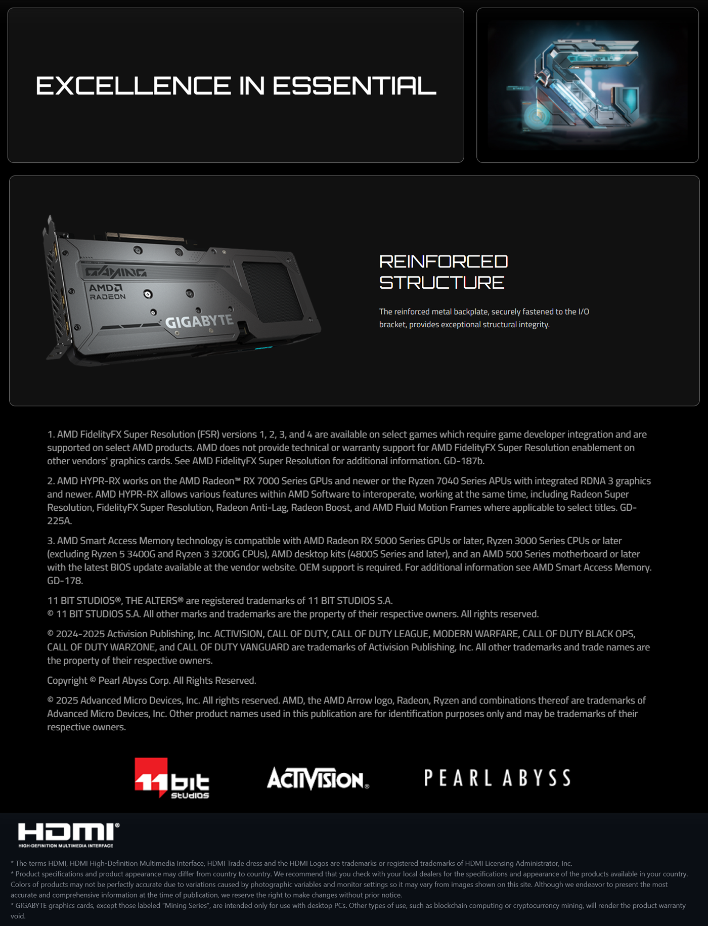 GIGABYTE Radeon™ RX 9060 XT GAMING 8G Graphics Card