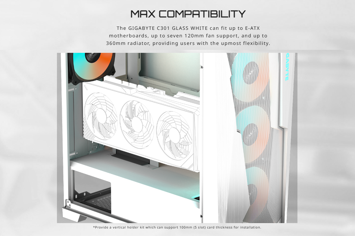 Gigabyte C301 Glass ARGB Mid-Tower ATX Case