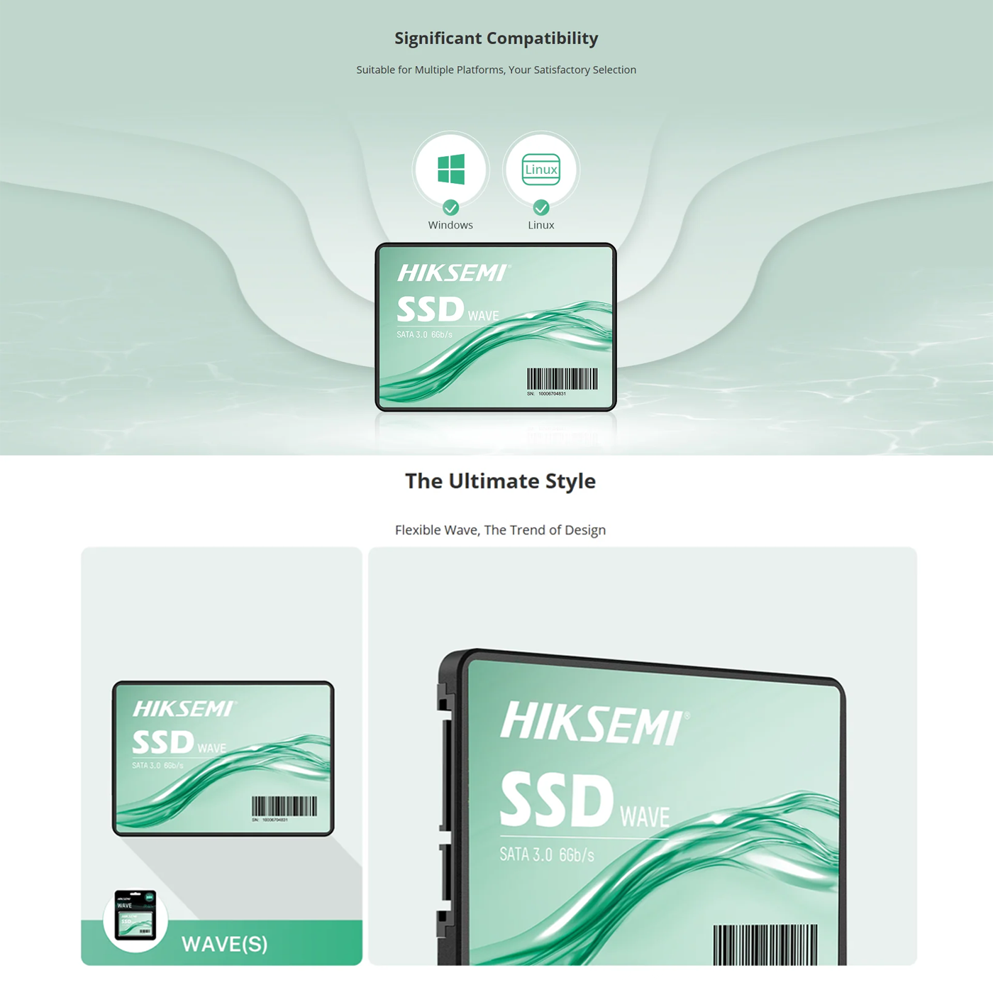 128GB-HIKSEMI WAVE PCIe 3.0 Sata 3.0 SSD