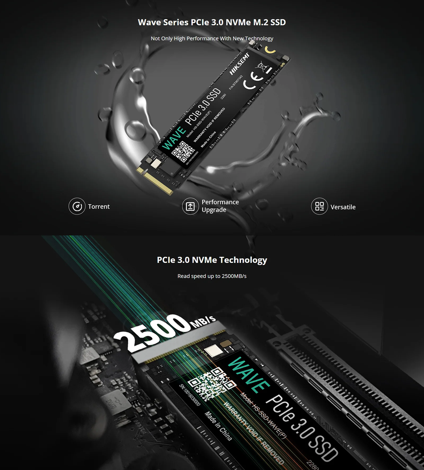 1024 GB-HIKSEMI WAVE PCIe 3.0 NVMe M.2 SSD