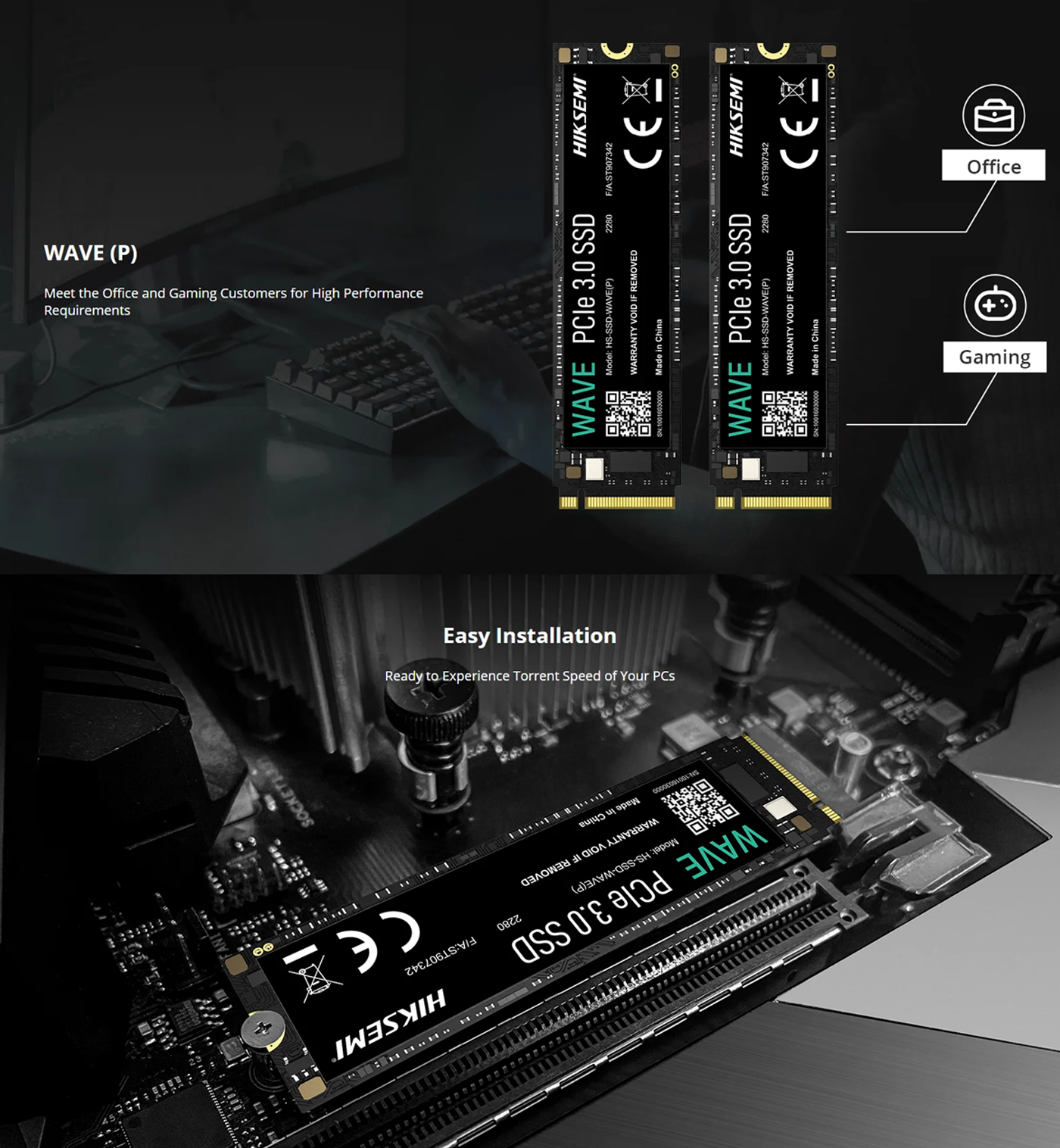 1024 GB-HIKSEMI WAVE PCIe 3.0 NVMe M.2 SSD