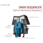 HP Omen Sequencer Mechanical RGB Gaming Keyboard – Black - Image 4