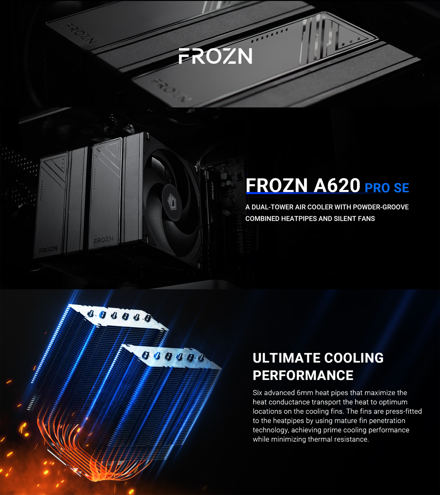 ID Cooling FROZN A620 PRO SE ARGB - Black