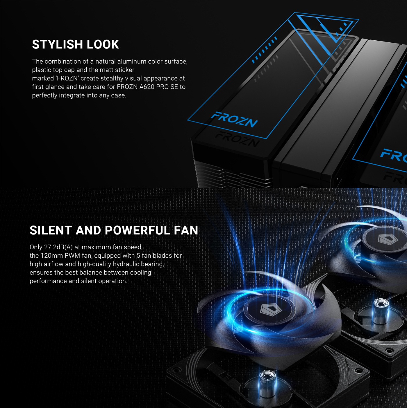 ID Cooling FROZN A620 PRO SE ARGB - Black