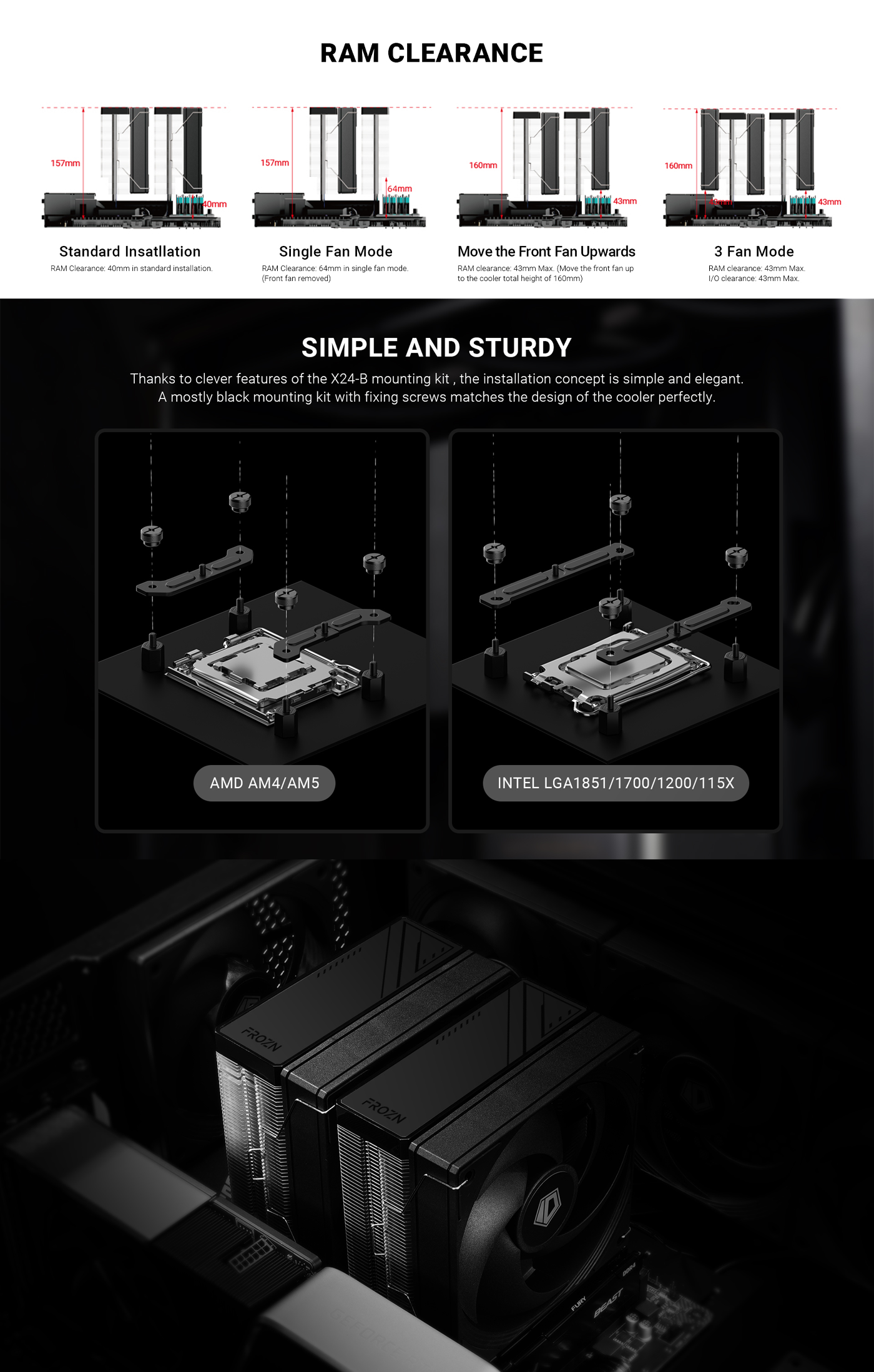 ID Cooling FROZN A620 PRO SE ARGB - Black