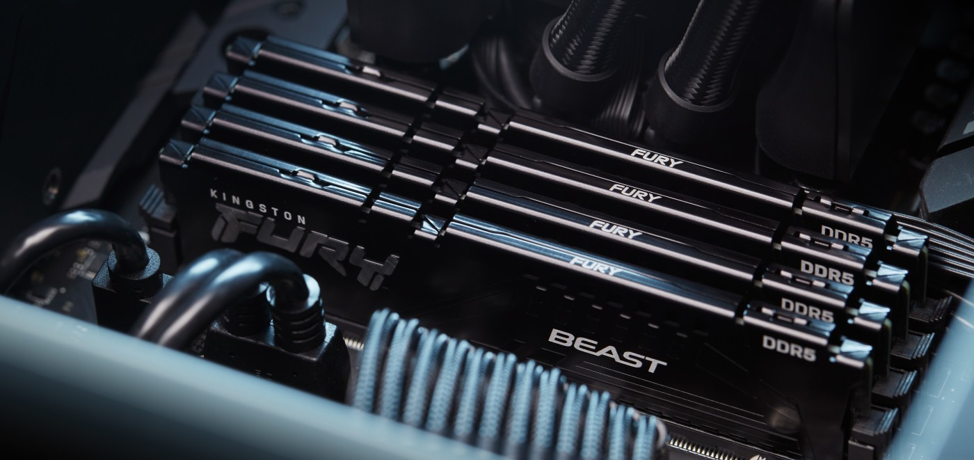 Kingston Fury Beast 16GB 4800Mhz CL38 DDR5 RAM KF548C38B-16