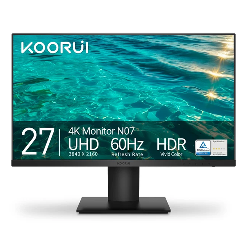 koorui-NO7-27inch-60hz-4K-1 Koorui N07 27" 4K UHD IPS HDR Monitor – 90% DCI-P3, 10-bit