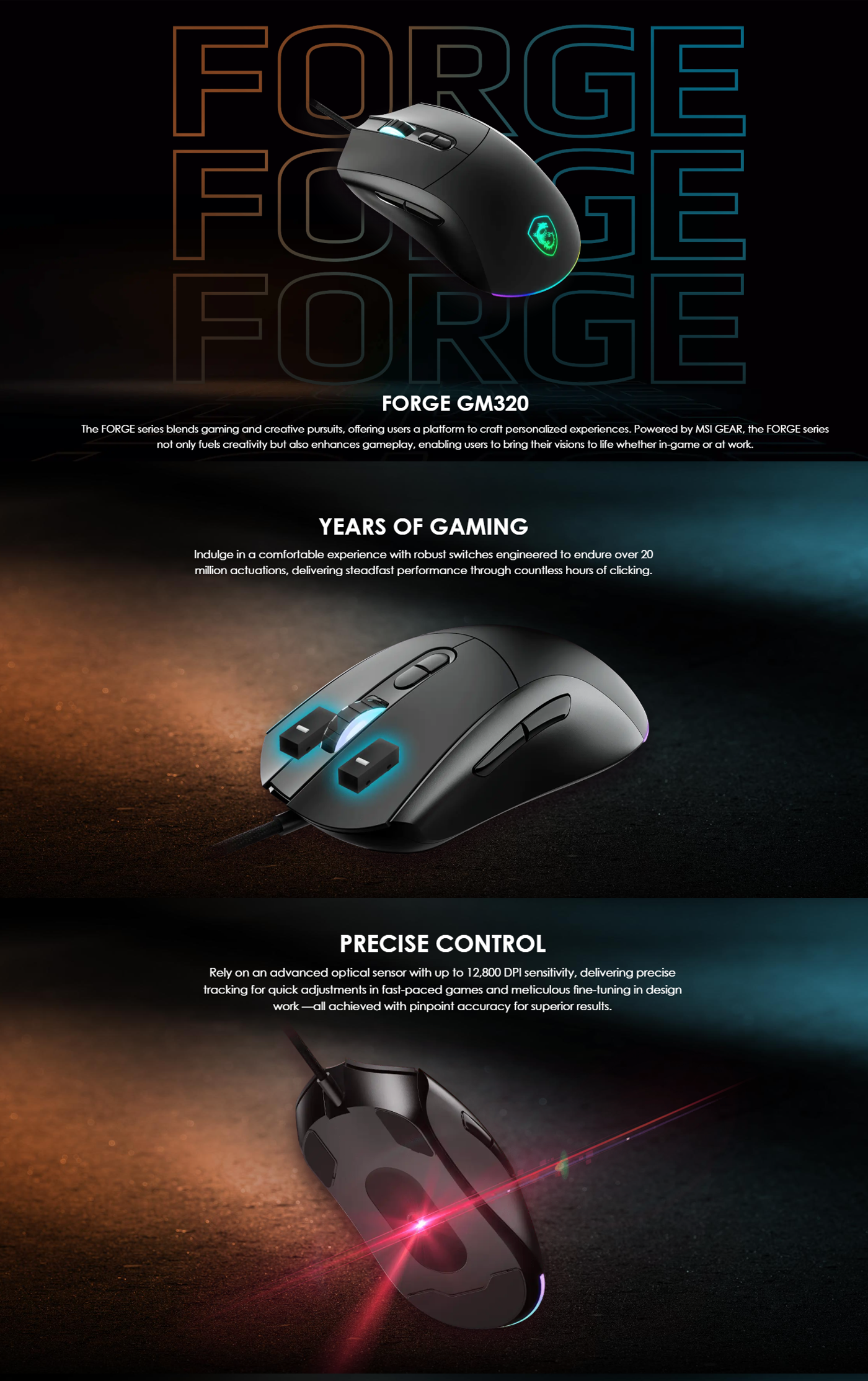 MSI FORGE GM 320 MOUSE