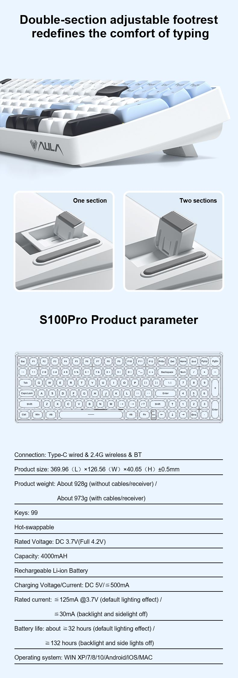 AULA S100Pro Mechanical Keyboard