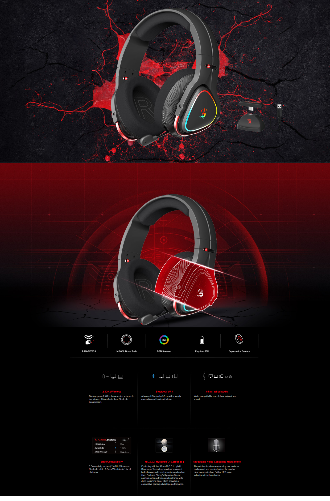 bloody mr720 headset black