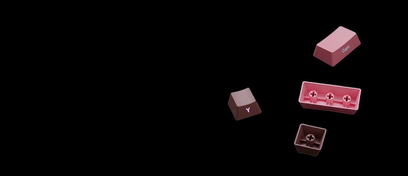 Side-Legend Double-Shot Keycaps