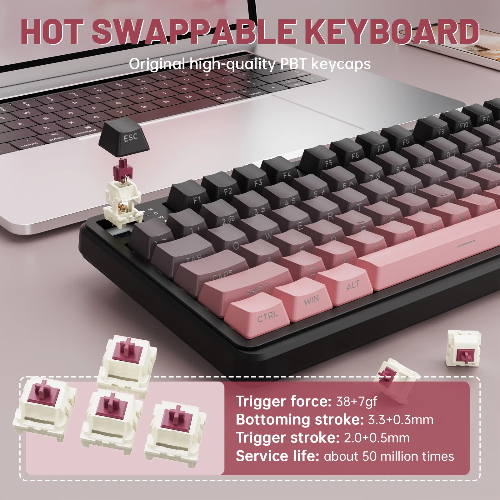 Attack Shark X98 gasket keyboard structure