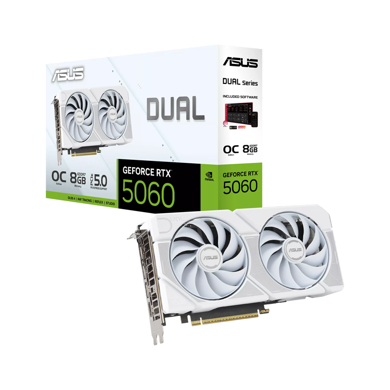ASUS Dual GeForce RTX™ 5060 White-0 ASUS Dual GeForce RTX™ 5060 White