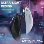 ATTACK SHARK X3 MAX PAW3950 Wireless Gaming Mouse - BLACK - Image 7