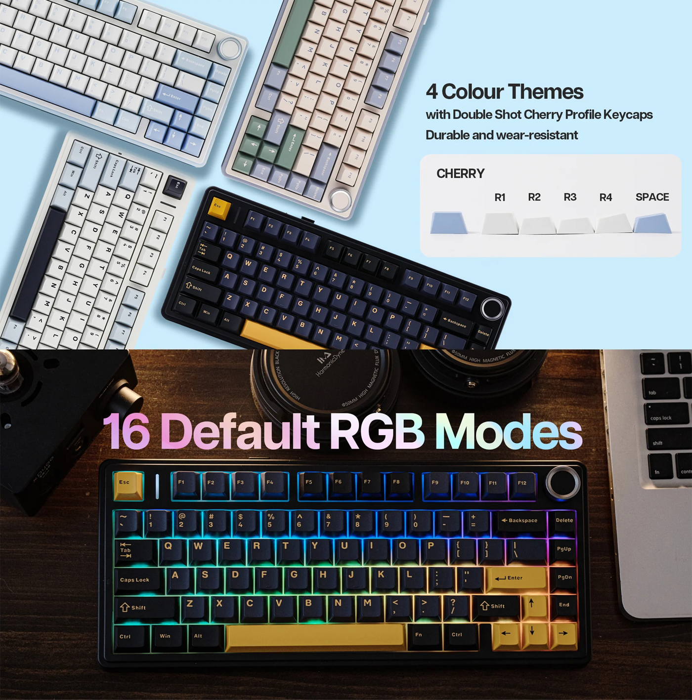 AULA F75 3in1 Hot-Swappable RGB Gasket Mechanical Keyboard