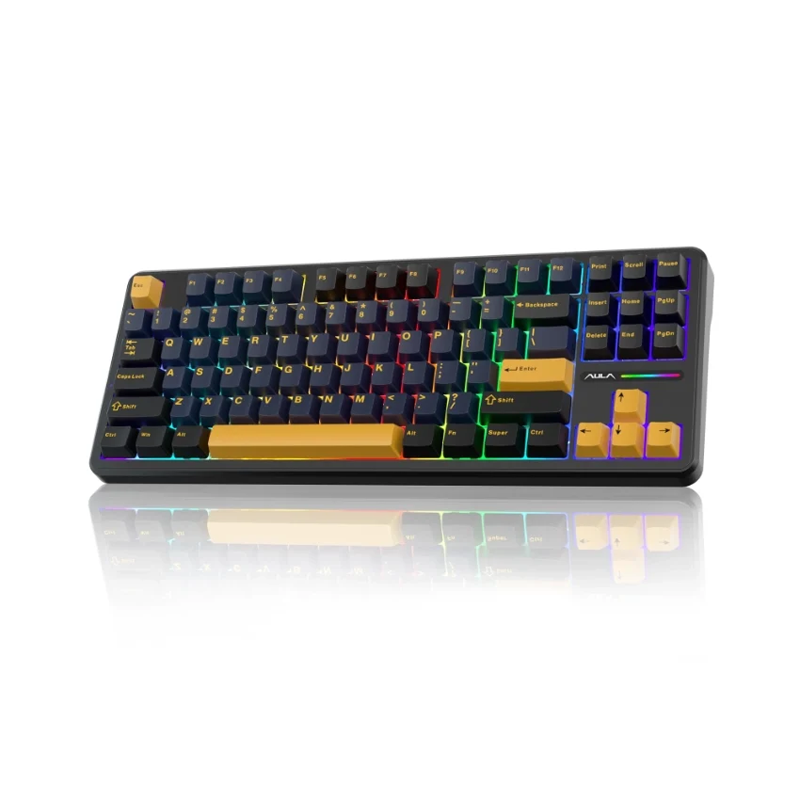 AULA F87 Mechanical Keyboard - Graywood V3 Switch AULA F87 Mechanical Keyboard - Graywood V3 Switch