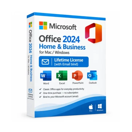 Microsoft Office 2024 Home & Business for Mac-Windows – Lifetime License (with E-mail Bind)