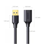 UGREEN USB 3.0 Extension Cable Male to Female (3 Meter) Gold Plated - Image 5
