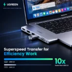 UGREEN 6 IN 2 USB C HUB FOR MACBOOK PRO - Image 4