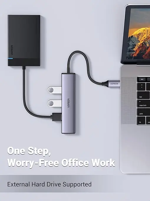UGREEN Aluminum 4 in 1 USB C to USB 3.0 Hub