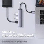 UGREEN Aluminum 4 in 1 USB C to USB 3.0 Hub - Image 2