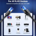 UGREEN Cat 8 Ethernet Cable (5 Meter) High Speed Braided 40Gbps 2000Mhz - Image 3