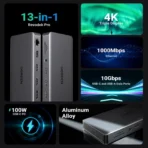 UGREEN USB-C 13-IN-1 MULTIFUNCTION DOCKING STATION TRIPLE DISPLAY 4K - Image 8