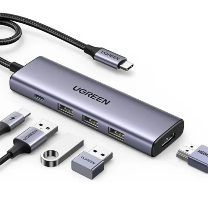 UGREEN USB-C To HDMI + 3xUSB 3.0 A + PD Power Converter
