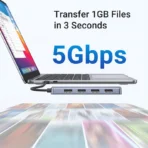 UGREEN USB C to 4 Ports USB 3.0 Hub 5Gbps Data Transfer - Image 5