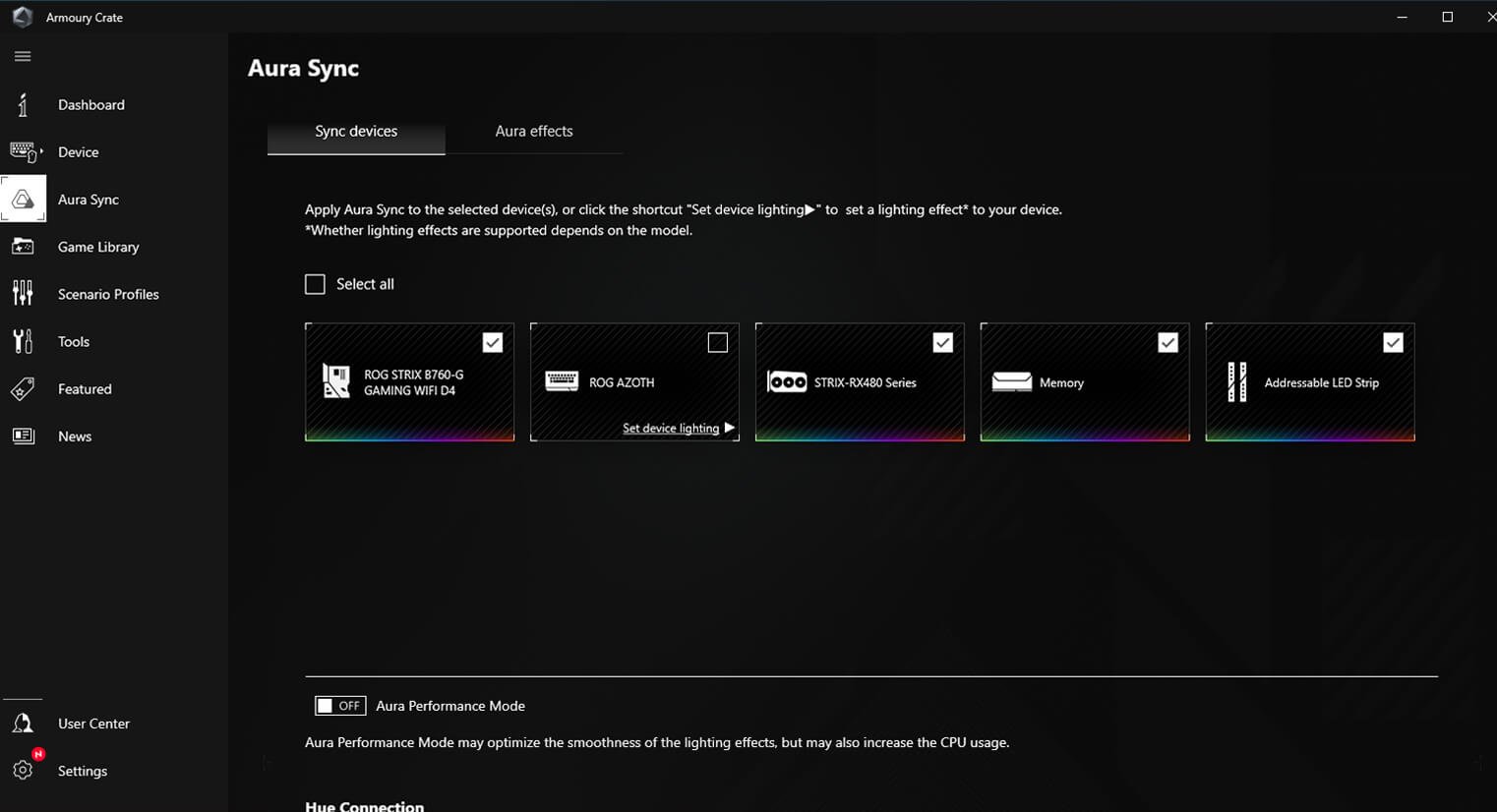ASUS Aura Sync lighting demo