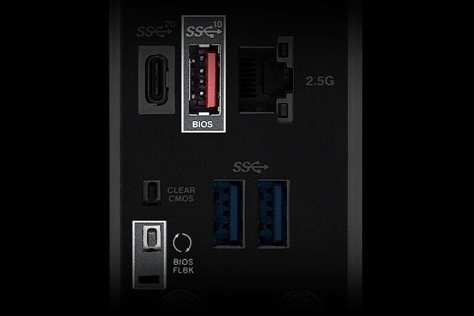 BIOS Flashback button