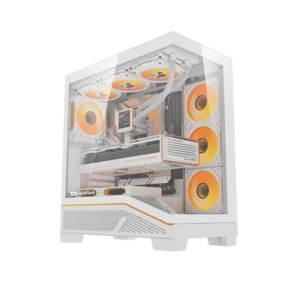 Darkflash K430 ATX Gaming PC Case White With 6 ARGB Fan