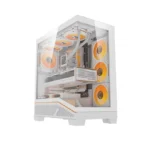 Darkflash K430 ATX Gaming PC Case White With 6 ARGB Fan - Image 2