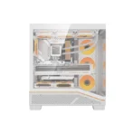 Darkflash K430 ATX Gaming PC Case White With 6 ARGB Fan - Image 3
