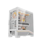 Darkflash K430 ATX Gaming PC Case White With 6 ARGB Fan - Image 7