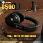 ATTACK SHARK G500 Ultra-Light Dual-Mode Gaming Headset - Black - Image 10