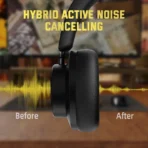 ATTACK SHARK G500 Ultra-Light Dual-Mode Gaming Headset - Black - Image 9