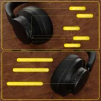 ATTACK SHARK G500 Ultra-Light Dual-Mode Gaming Headset - Black - Image 4
