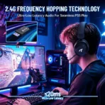 ATTACK SHARK L50 PRO Tri-Mode Wireless Gaming Headset - Image 8