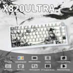 ATTACK SHARK X820 ULTRA Tri-mode Gasket Mechanical Keyboard - Dark Warrior + Gift Switch - Image 8