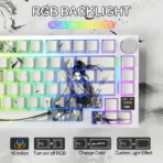 ATTACK SHARK X820 ULTRA Tri-mode Gasket Mechanical Keyboard - Dark Warrior + Gift Switch - Image 4