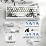 ATTACK SHARK X820 ULTRA Tri-mode Gasket Mechanical Keyboard - Dark Warrior + Gift Switch - Image 9